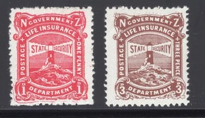 NEW ZEALAND Life insurance Dept stamps Lighthouse  MH - Picture 1 of 2