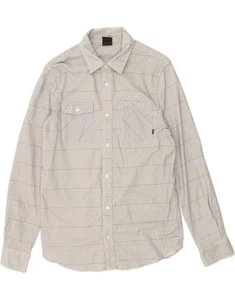 NIKE Mens Shirt Medium Grey Striped Cotton AA12 - Picture 1 of 4