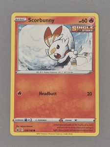 Pokemon TCG Scorbunny 026/198 Card Chilling Reign Non-Holo Rare Mint - Picture 1 of 3