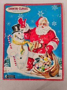 60er Jahre Weihnachtsmann Puzzle Nr. 4424 • Whitman • Frame-Tray Puzzle - Bild 1 von 6