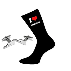I Love Calze da Canottaggio e Remi Gemelli Set Regalo X6VL036-N300 - Foto 1 di 1