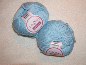 2 SKEINS - LOUISA HARDING - Kashmir Aran -- Color #02 - BABY BLUE- 166 yards - Picture 1 of 3