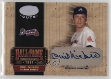 2004 Leaf Certified Cuts Hall of Fame Souvenirs Signatures /50 Phil Niekro Auto