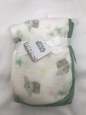 Disney Star Wars Baby Yoda Mandalorian Pastel Vellón Tiro Bebé Manta Lovey Foto 1 de 4