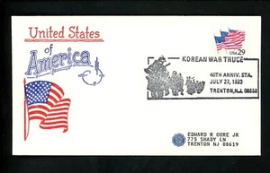 US Postal History Comm Military War Korean Truce 40th Pictorial 1993 Trenton NJ - Picture 1 of 2