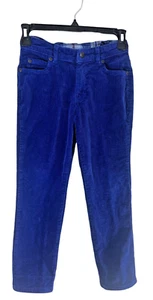 Gymboree Boys Corduroy Blue Rolled Plaid Hem Pants size 7 - Picture 1 of 13