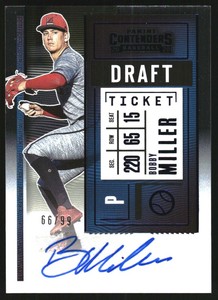 2020 Contenders Draft Pick Ticket Autographs 2 Draft Blue #10 Bobby Miller/99 