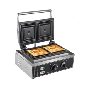 Gofrera Eléctrica Donut Molde para Gofres Sandwiches Tostadora Parrilla Máquina para Panqueques - Imagen 1 de 16
