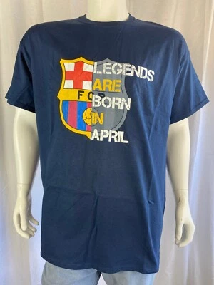 Camiseta Fútbol Barcelona, Hombre XL, “Las leyendas nacen en abril” Foto 1 de 4