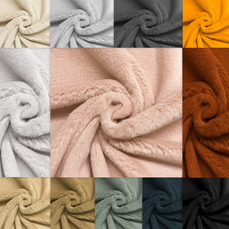 Fellimitat alle Farben Kunstfell Stoff Webpelz Optik Tierfell Plüsch Nähen - Bild 1 von 1