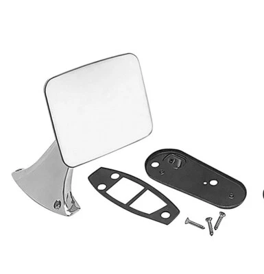 CLASSIC CHEVY TRUCK PICKUP C10 C20 C30 K10 K20 K30 CHROME DRIVER LH DOOR MIRROR - Imagem 1 de 3