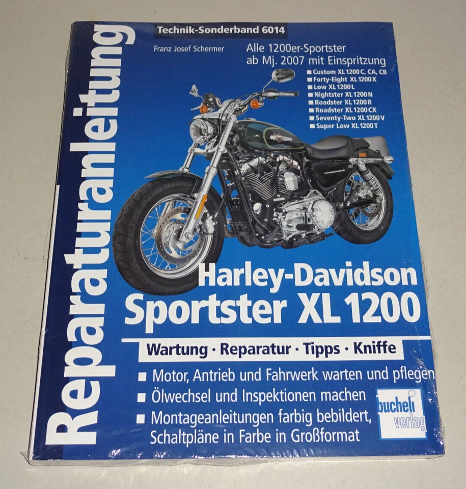 Manuale di Riparazione Harley-Davidson Sportster XL XLH Xlch - per Manutenzione