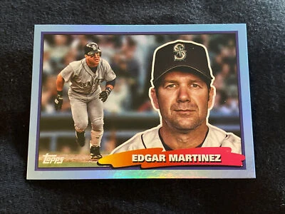 2022 Topps Archives 1988 Big Foil Sky Blue Edgar Martinez #88BF-32 Mariners - Image 1 of 2