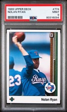 1989 Upper Deck Nolan Ryan High Number Set Card #774!  PSA 9!