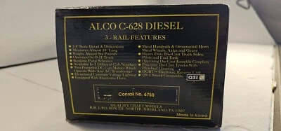 CONRAIL ALCO C 628 DIESEL  O Scale 3 RAIL - GOLD EDITION. NIOB, OOP. BEAUTIFUL! - Image 1 of 4