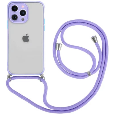 Coque Bandoulière pour iPhone 14 12 Pro Max 13 Pro Max Protection Antichoc Slim