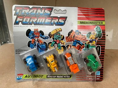 Transformers G1 1990 MONSTER TRUCKS PATROL MOSC micromasters hasbro spain - Image 1 of 4