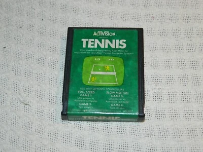 Tennis (Atari 2600, 1981) *Authentic TESTED WORKS* - Image 1 of 3