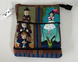 NWT Disney Park Haunted Mansion Stretching Room Portraits Zipper Pouch Bag Purse - Picture 1 of 2