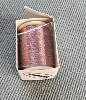 YLI New 601 Fine Metallic Spool Pink Made in Japan 100m - Image 1 of 3