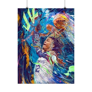 Ja Morant | Memphis Grizzles | POSTER | Sports Wall Art - Picture 1 of 3