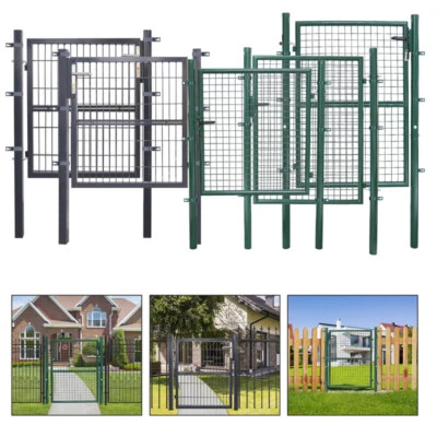 Gartentor Doppelstabmatten Inkl. Schloss Pforte 100-150cm Tor Gartentür Tür - Bild 1 von 4