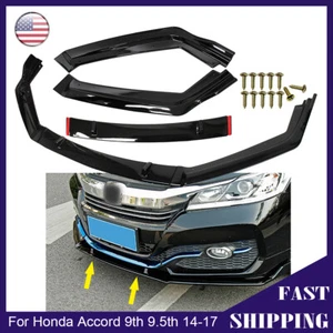 Kits de carrocería de parachoques delantero divisor de alerón para Honda Accord 9th 9.5th 2014-2017 - Imagen 1 de 12