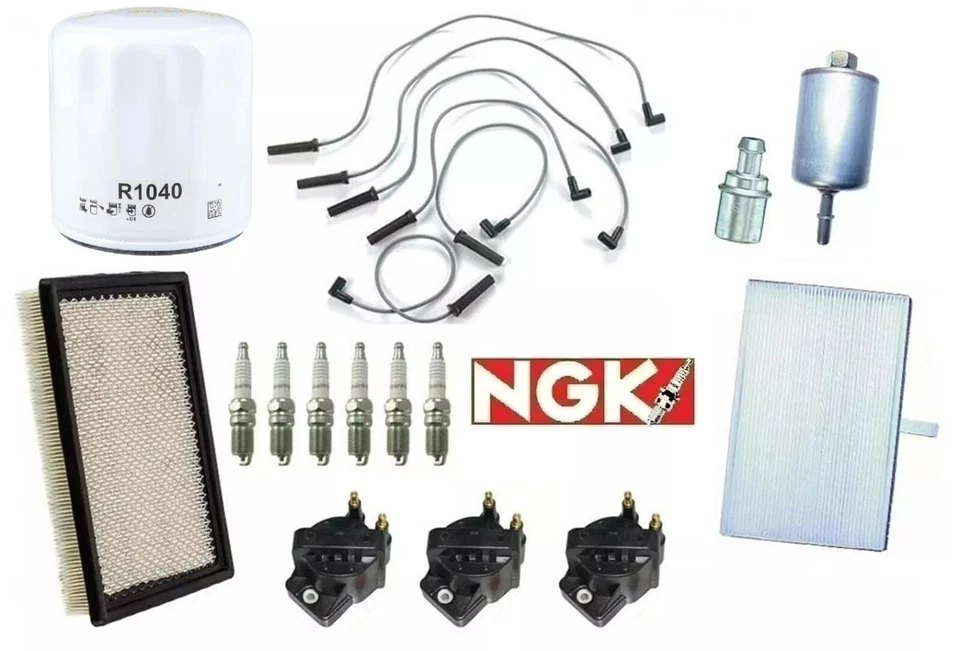 Velas de ignição fios bobinas e filtros para Chevrolet Impala 3.4L 2000-2005 - Imagem 1 de 1