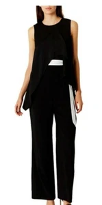 {YB} Coast nera/bianca tuta senza taglia UK 26/EU 54 - Foto 1 di 4