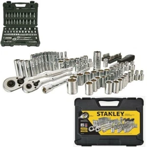 SAE Metric Mechanics Tool Set 85-Piece Ratchet & Socket Sets 1/4 in. and 3/8 in - Picture 1 of 12