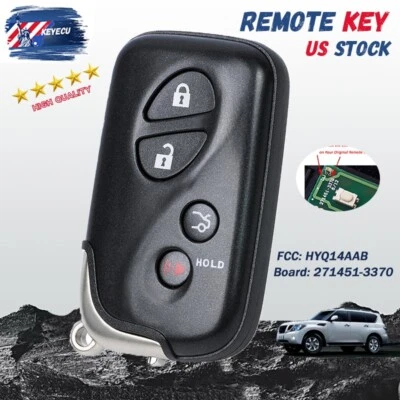 271451-3370 for Lexus IS250 IS350 GS350 LS460 2009 - 2013 Smart Remote Key Fob Foto 1 de 4