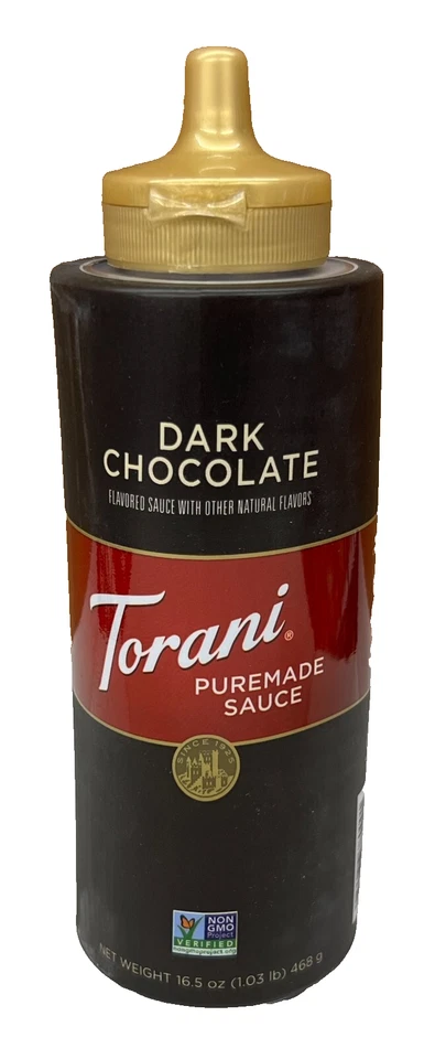 Torani Dark Chocolate Puremade Sauce 16.5 oz - Image 1 of 1