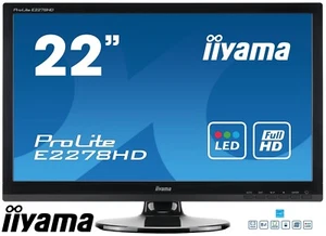 iiyama ProLite E2278HD 22" 21.5" Full HD LED Backlit Home Office Monitor FHD VGA - Picture 1 of 9