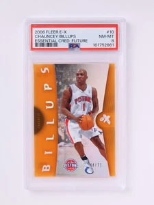 2006-07 Fleer E-X Chauncey Billups Essential Credentials Future 44/71  PSA 8 - Picture 1 of 2