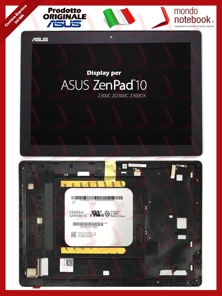 Display LCD con Touch Screen Originale Asus ZenPad 10 Z300C ZD300C Z300CX (NERO) - Immagine 1 di 1