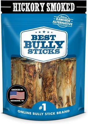 Best Bully Sticks ossos de medula defumada de nogueira - 8 unidades 8 (pacote com 1)  - Imagem 1 de 4