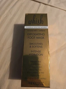 Whish Exfoliating Foot Mask Coconut Milk + Verbena Intense Hydration 2.5 fl oz - Picture 1 of 2