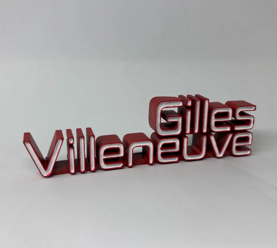 Gilles Villeneuve Ferrari 126 font brumm looksmart logo 3d f1 - Immagine 1 di 3