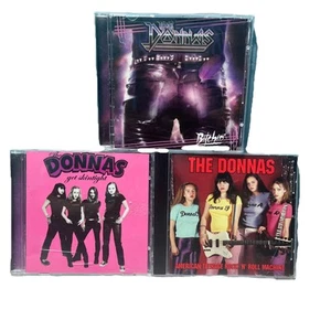 THE DONNAS 3 CD LOT - AMERICAN TEENAGE ROCK 'N' ROLL MACHINE, Get Skintight L7 - Picture 1 of 5