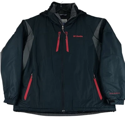 Columbia Omni Shield Jacket Coat Mens XXL Black/Gray Waterproof Outdoors Hooded - Image 1 of 4