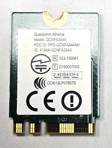 Karta WiFi WiFi Dual Band 802.11ac BT Qualcomm Atheros QCNFA344A OEM T77H644.01 - Zdjęcie 1 z 2