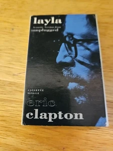 ERIC CLAPTON LAYLA Original Unplugged Acoustic Cassette Tape Single w/ Sleeve - Picture 1 of 4