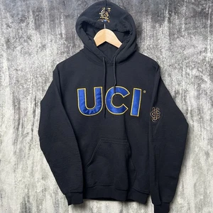 University of California Irvine UCI Sweater Mens Small Black Hoodie Pullover - Picture 1 of 8