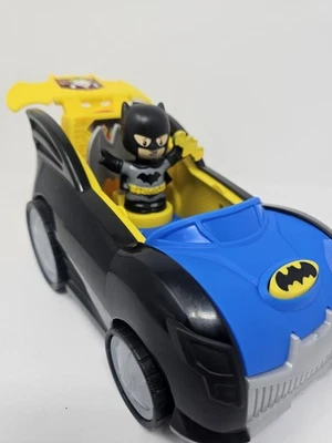 Fisher Price Little People Batmobile Car DC Super Friends 2 in 1 Transformable - Image 1 of 4