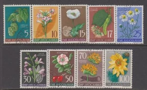 Yugoslavia - Floral Designs (Set Used) 1955 (CV $43) - Bild 1 von 1