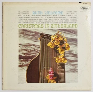 Ruth Welcome - Christmas In Zitherland - 1962 Capitol LP T-1782 Mono w/ Inner - Picture 1 of 6