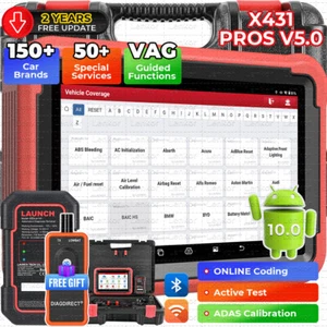 Launch X431 PROS V+5.0 PRO Elite Car Diagnostic Scanner Bidirectional ECU Coding - Picture 1 of 21