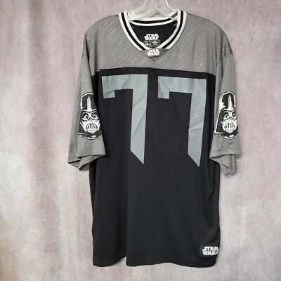 Camiseta de fútbol Star Wars Death Vader 77 negra gris para hombre L Foto 1 de 4