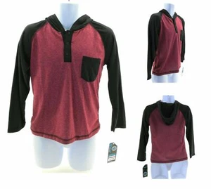 Street Rules Hooded Henly Boys Large 14/16 Black and Red Long Sleeve - Picture 1 of 12