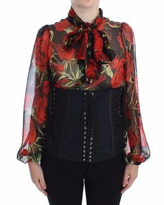 DOLCE & GABBANA Black Stretch Corset Waist Strap Belt IT36 / US2 / XS RRP $840 - Picture 1 of 11